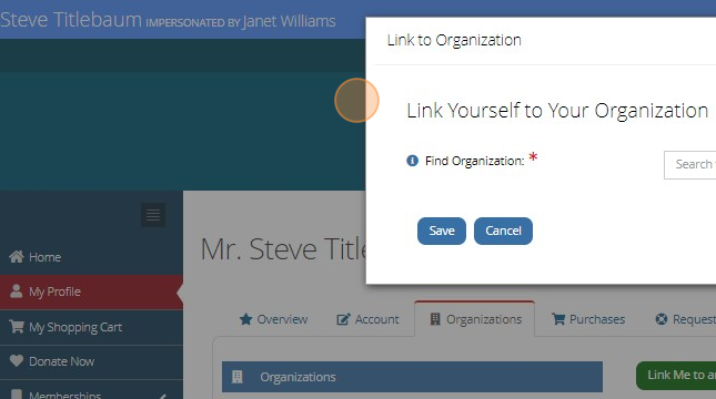 How to Link Your Profile to an Organization - Step 6