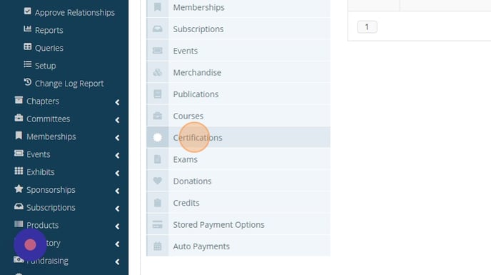 Viewing and managing certification details for a customer - Step 3