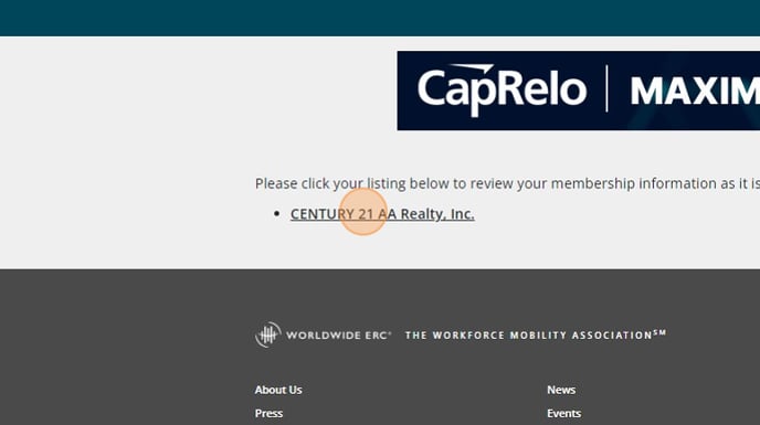 Renew Worldwide ERC® membership and review information - Step 2