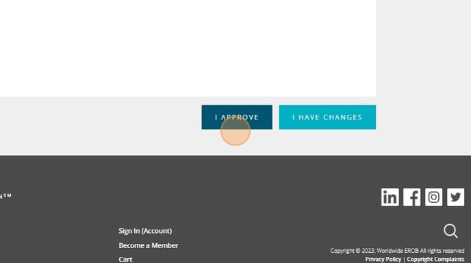 Renew Worldwide ERC® membership and review information - Step 4